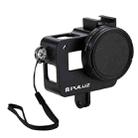 PULUZ Housing Shell CNC Aluminum Alloy Protective Cage with 52mm UV Lens for GoPro HERO(2018) /7 Black /6 /5(Black) - 2