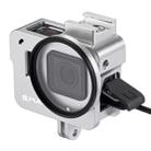 PULUZ Housing Shell CNC Aluminum Alloy Protective Cage with 52mm UV Lens for GoPro HERO(2018) /7 Black /6 /5(Silver) - 1