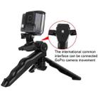 PULUZ Grip Folding Tripod Mount with Adapter & Screws for GoPro Hero11 Black / HERO10 Black / HERO9 Black / HERO8 Black / HERO7 /6 /5 /5 Session /4 Session /4 /3+ /3 /2 /1, Xiaoyi and Other Action Cameras, Load Max: 2kg(Black) - 4