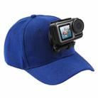 PULUZ Baseball Hat with J-Hook Buckle Mount & Screw for GoPro, DJI OSMO Action and Other Action Cameras(Blue) - 1