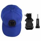 PULUZ Baseball Hat with J-Hook Buckle Mount & Screw for GoPro, DJI OSMO Action and Other Action Cameras(Blue) - 3