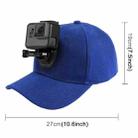 PULUZ Baseball Hat with J-Hook Buckle Mount & Screw for GoPro, DJI OSMO Action and Other Action Cameras(Blue) - 5