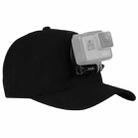 [US Warehouse] PULUZ Baseball Hat with J-Hook Buckle Mount & Screw for GoPro, DJI OSMO Action and Other Action Cameras(Black) - 1