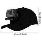 [US Warehouse] PULUZ Baseball Hat with J-Hook Buckle Mount & Screw for GoPro, DJI OSMO Action and Other Action Cameras(Black) - 5