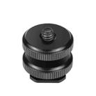 PULUZ Reinforced Hot Shoe 1/4 inch Screw Adapter with Double Nut for DSLR Cameras, GoPro HERO10 Black / HERO9 Black / HERO8 Black / HERO7 /6 /5 /5 Session /4 Session /4 /3+ /3 /2 /1, Xiaoyi and Other Action Cameras - 2