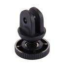 PULUZ Mini Size 1/4 inch Screw Tripod Mount Adapter for GoPro Hero12 Black / Hero11 /10 /9 /8 /7 /6 /5, Insta360 Ace / Ace Pro, DJI Osmo Action 4 and Other Action Cameras, 3.9mm Diameter Screw Hole, 2.2cm Diameter - 1