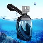 PULUZ 220mm Tube Water Sports Diving Equipment Full Dry Snorkel Mask for GoPro Hero11 Black / HERO10 Black / HERO9 Black /HERO8 / HERO7 /6 /5 /5 Session /4 Session /4 /3+ /3 /2 /1, Insta360 ONE R, DJI Osmo Action and Other Action Cameras, S/M Size(Black) - 1