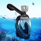 PULUZ 220mm Tube Water Sports Diving Equipment Full Dry Snorkel Mask for GoPro Hero11 Black / HERO10 Black / HERO9 Black /HERO8 / HERO7 /6 /5 /5 Session /4 Session /4 /3+ /3 /2 /1, Insta360 ONE R, DJI Osmo Action and Other Action Cameras, L/XL Size(Black) - 1