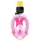 PULUZ 220mm Tube Water Sports Diving Equipment Full Dry Snorkel Mask for GoPro Hero12 Black / Hero11 /10 /9 /8 /7 /6 /5, Insta360 Ace / Ace Pro, DJI Osmo Action 4 and Other Action Cameras, L/XL Size(Pink) - 2