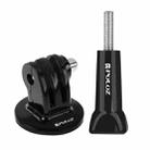 PULUZ Camera Tripod Mount Adapter with Long Screw for GoPro Hero12 Black / Hero11 /10 /9 /8 /7 /6 /5, Insta360 Ace / Ace Pro, DJI Osmo Action 4 and Other Action Cameras - 1