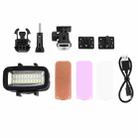 PULUZ 20 LEDs 40m Waterproof IPX8 Studio Light Video & Photo Light with Hot Shoe Base Adapter & Quick Release Buckle & Long Screw & 2 x Filter Plates for GoPro HERO10 Black / HERO9 Black / HERO8 Black / HERO7 /6 /5 /5 Session /4 Session /4 /3+ /3 /2 /1, Xiaoyi and Other Action Cameras - 12