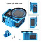 PULUZ Housing Shell CNC Aluminum Alloy Protective Cage with Insurance Frame & 52mm UV Lens for GoPro HERO7 Black /6 /5(Blue) - 9