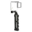 PULUZ Aluminum Alloy Tactical Hand Holder Grip for DJI Osmo Action, GoPro NEW HERO /HERO7 /6 /5 /5 Session /4 Session /4 /3+ /3 /2 /1, Xiaoyi and Other Action Cameras(Black) - 1