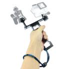 PULUZ CNC Aluminum Single Hand Diving Photography Bracket Handheld Holder, Compatible with DJI Osmo Action, GoPro NEW HERO /HERO7 /6 /5 /5 Session /4 Session /4 /3+ /3 /2 /1, Xiaoyi and Other Action Cameras, DSLR Cameras(Black) - 11