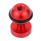 PULUZ CNC Aluminum Ball Head Adapter Mount for GoPro, Insta360, DJI and Other Action Cameras, Diameter: 2.5cm(Red) - 1