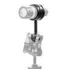 PULUZ Light Diving Aluminum Alloy Clamp Ball Head Mount Adapter Fixed Clip for Underwater Strobe Housing Light - 1