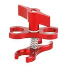 PULUZ Dual Ball Clamp Open Hole Diving Camera Bracket CNC Aluminum Spring Flashlight Clamp for Diving Underwater Photography System(Red) - 2