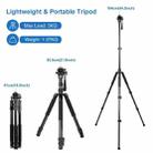 PULUZ 1.6m Reverse-Folding Professional Video Tripod with Fluid Drag Head (Black) - 2