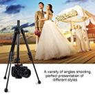 PULUZ 4-Section Folding Legs Metal  Tripod Mount with 360 Degree Ball Head for DSLR & Digital Camera, Adjustable Height: 42-130cm - 11