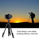 PULUZ 4-Section Folding Legs Metal  Tripod Mount with 360 Degree Ball Head for DSLR & Digital Camera, Adjustable Height: 42-130cm - 12