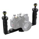 PULUZ Dual Handle Aluminium Tray Stabilizer for Underwater Camera Housings - 1