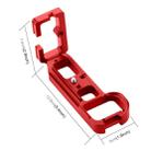 PULUZ 1/4 inch Vertical Shoot Quick Release L Plate Bracket Base Holder for Sony A7R / A7 / A7S(Red) - 4