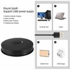 PULUZ 30cm USB Electric Rotating Turntable Display Stand Video Shooting Props Turntable for Photography, Load 10-20kg(Black) - 4