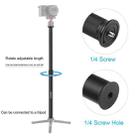 PULUZ Telescopic Extension Central Shaft Rod Monopod Holder, Rod Length: 33-60cm(Black) - 3