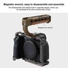 PULUZ Camera Wooden Top Handle with Cold Shoe Mount for Mirrorless Camera Cage Stabilizer(Bronze) - 4