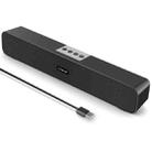 PULUZ 10W Soundbar Wired Wireless Bluetooth Surround Speaker(Black) - 1