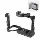 For Sony ILME-FX30 / FX3 PULUZ Metal Camera Cage Stabilizer Rig with NOTA Slider(Black) - 1