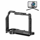 For Sony ZV-E1 PULUZ Aluminum Alloy Camera Cage Stabilizer (Black) - 1