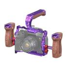 For Sony A7R5 / A7M4 PULUZ Metal Camera Cage Stabilizer Rig with Handle (Purple) - 1