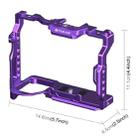 For Sony A7R5 / A7M4 PULUZ Metal Camera Cage Stabilizer Rig with Handle (Purple) - 4