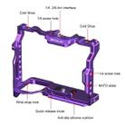 For Sony A7R5 / A7M4 PULUZ Metal Camera Cage Stabilizer Rig with Handle (Purple) - 5