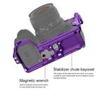 For Sony A7R5 / A7M4 PULUZ Metal Camera Cage Stabilizer Rig with Handle (Purple) - 6