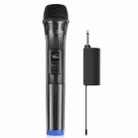 PULUZ UHF Wireless Dynamic Microphone with LED Display, 6.35mm Transmitter(Black) - 1