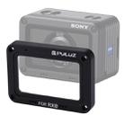 PULUZ Aluminum Alloy Flame + Tempered Glass Lens Protector for Sony RX0 / RX0 II, with Screws and Screwdrivers(Black) - 1