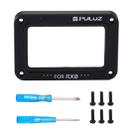 PULUZ Aluminum Alloy Flame + Tempered Glass Lens Protector for Sony RX0 / RX0 II, with Screws and Screwdrivers(Black) - 6