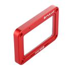 PULUZ Aluminum Alloy Flame + Tempered Glass Lens Protector for Sony RX0 / RX0 II, with Screws and Screwdrivers(Red) - 5