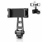 PULUZ Z-axis 360 Rotation Cold Shoes Aluminum Alloy Phone Clamp Holder Bracket (Black) - 1