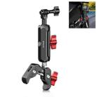 PULUZ Motorcycle Handlebar Crab Clamp CNC Metal Magic Arm Rod Mount - 1