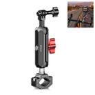 PULUZ Motorcycle Rearview Large Clamp Magic Arm Rod Mount - 1