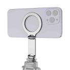 Foldable MagSafe Magnet Cold Shoe On-Camera Phone Mount (Grey) - 1