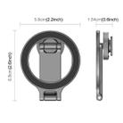 Foldable MagSafe Magnet Cold Shoe On-Camera Phone Mount (Grey) - 3