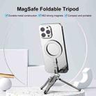 Foldable MagSafe Magnet Tripod Desk Phone Mount Handle Bracket (Grey) - 2