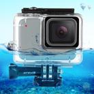 PULUZ 45m Underwater Waterproof Housing Diving Case for GoPro HERO7 Silver / HERO7 White, with Buckle Basic Mount & Screw(Transparent) - 1