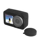 PULUZ Silicone Protective Case with Lens Cover for DJI Osmo Action(Black) - 1