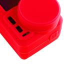 PULUZ Silicone Protective Case with Lens Cover for DJI Osmo Action(Red) - 4