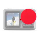 PULUZ Silicone Protective Lens Cover for DJI Osmo Action(Red) - 1